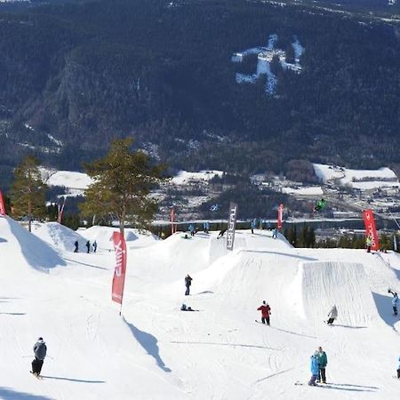 Leilighet Med Panoramautsikt Sjusjoen Innendors Parkering Exteriér fotografie