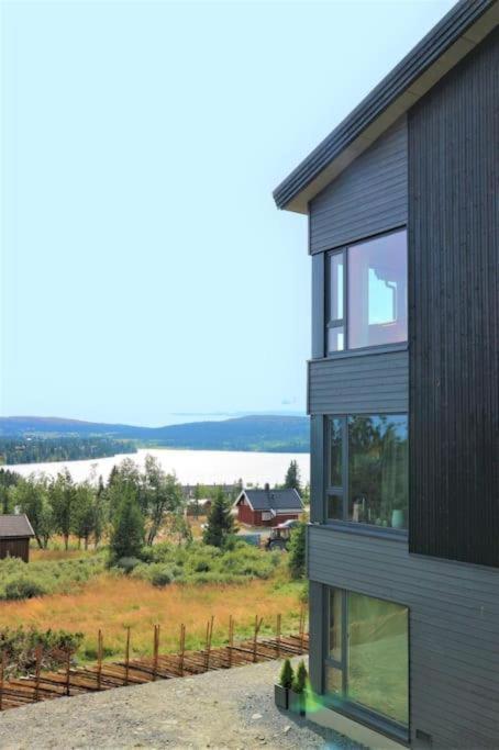 Leilighet Med Panoramautsikt Sjusjoen Innendors Parkering Exteriér fotografie